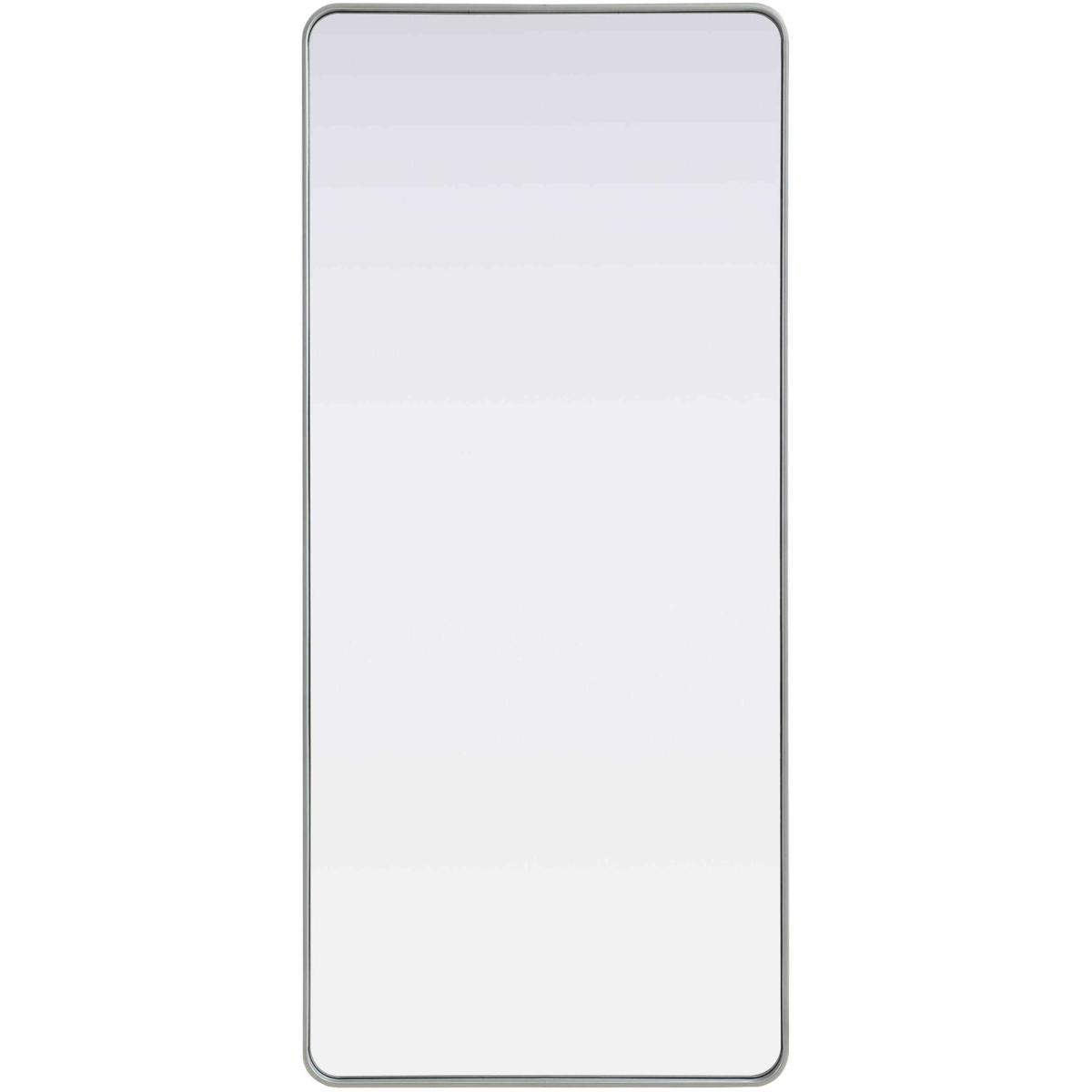 MR8A3272SIL Contour Metal Rectangle Mirror - 32 x 72 in., Silver