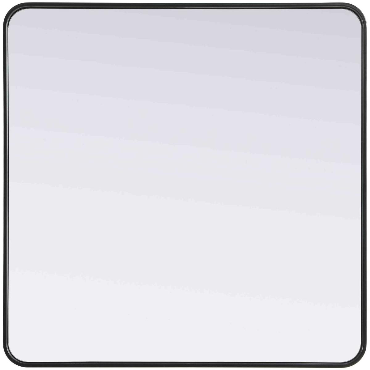 Elegant Lighting MR8A3636BLK Remy 36 X 36 inch Black Mirror
