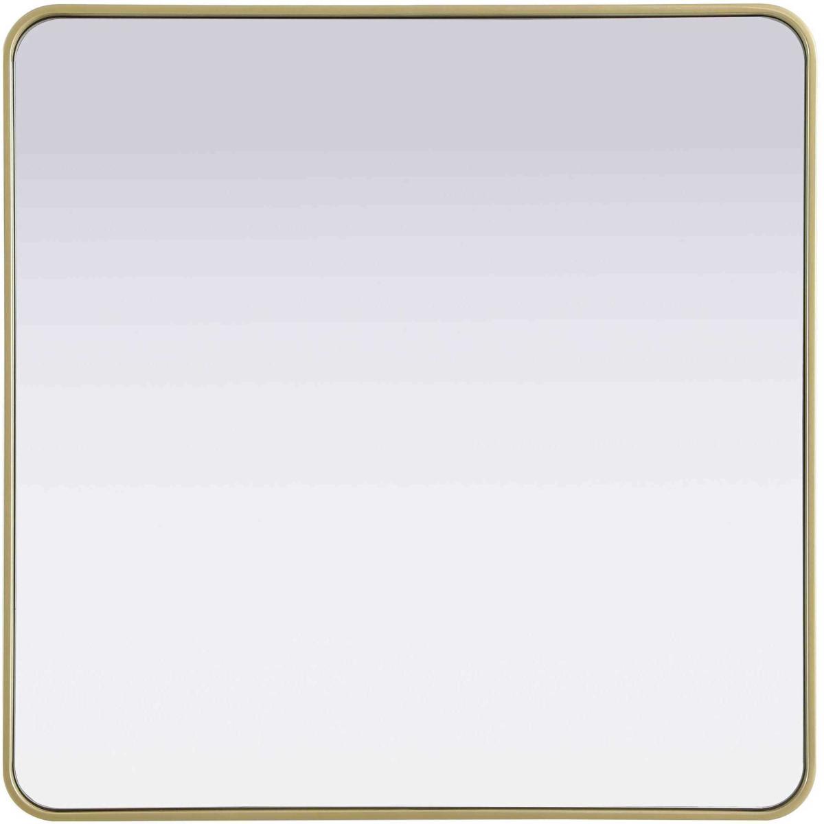 Elegant Lighting MR8A3636BRA Remy 36 X 36 inch Brass Mirror