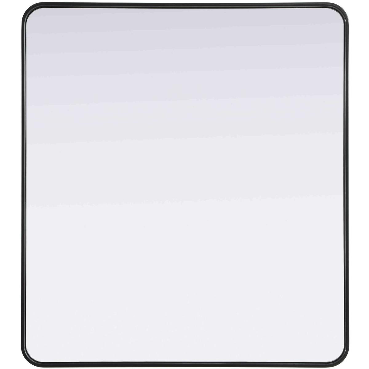 MR8A3640BLK 36 x 40 in. Contour Metal Rectangle Mirror, Black
