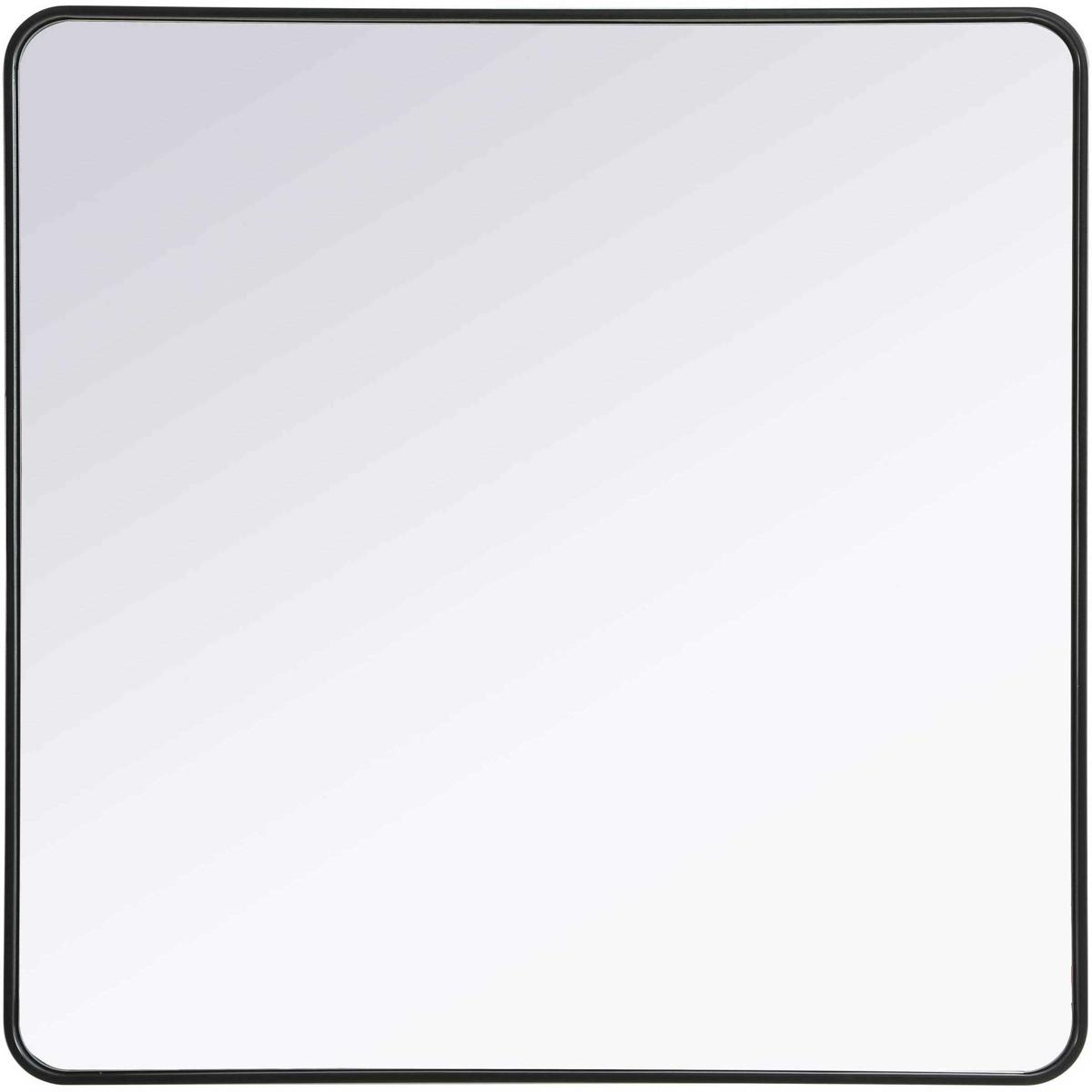MR8A4242BLK Contour Metal Square Mirror - 42 x 42 in., Black
