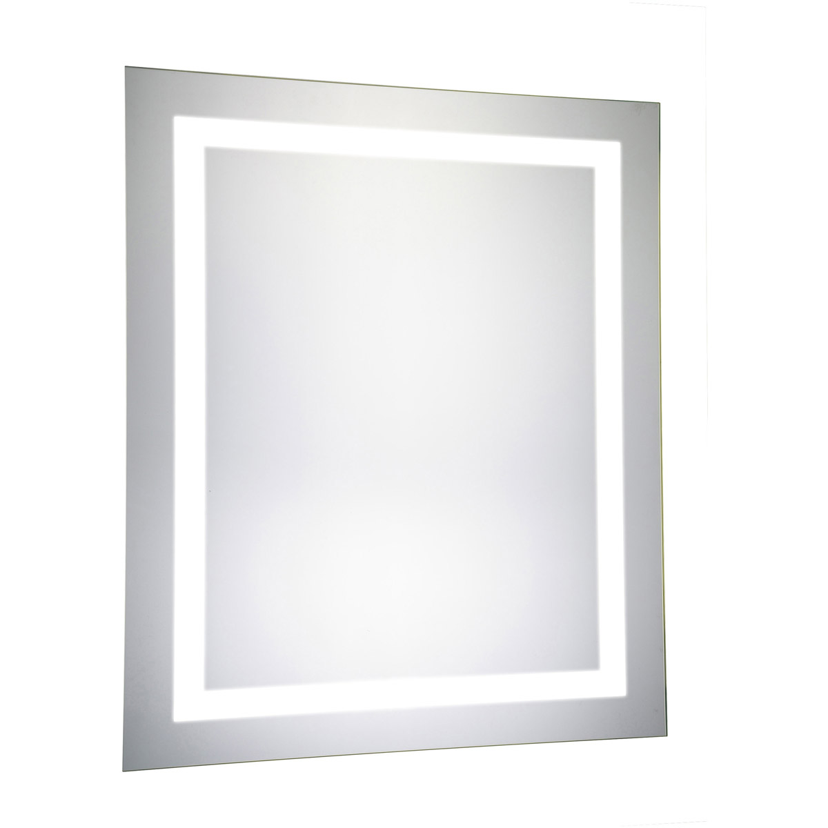 Elegant Lighting MRE-6001 Nova 30 X 20 inch Glossy White Lighted Wall Mirror, Dimmable, 5000K, Rectangle, Fog Free