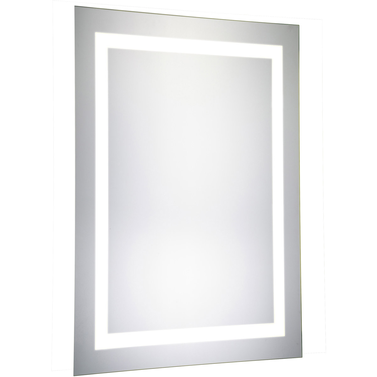 Elegant Lighting MRE-6002 Nova 40 X 20 inch Glossy White Lighted Wall Mirror, Dimmable, 5000K, Rectangle, Fog Free