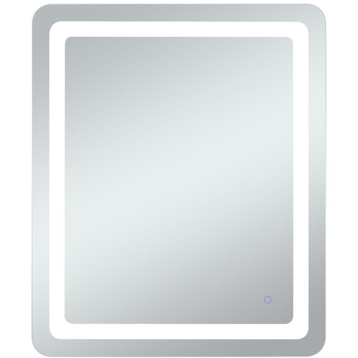 Elegant Lighting MRE33036 Genesis 36 X 30 inch Glossy White LED Mirror