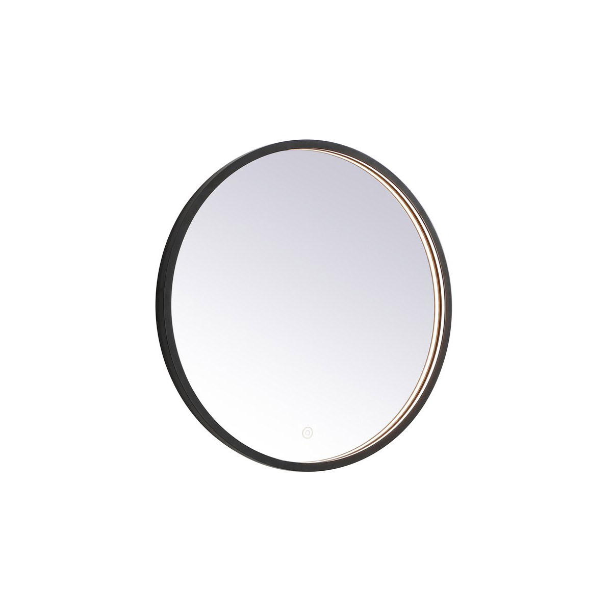MRE6024BK 24 in. Pier 3000K, 4200K & 6400K LED Mirror with Adjustable Color Temperature in Black