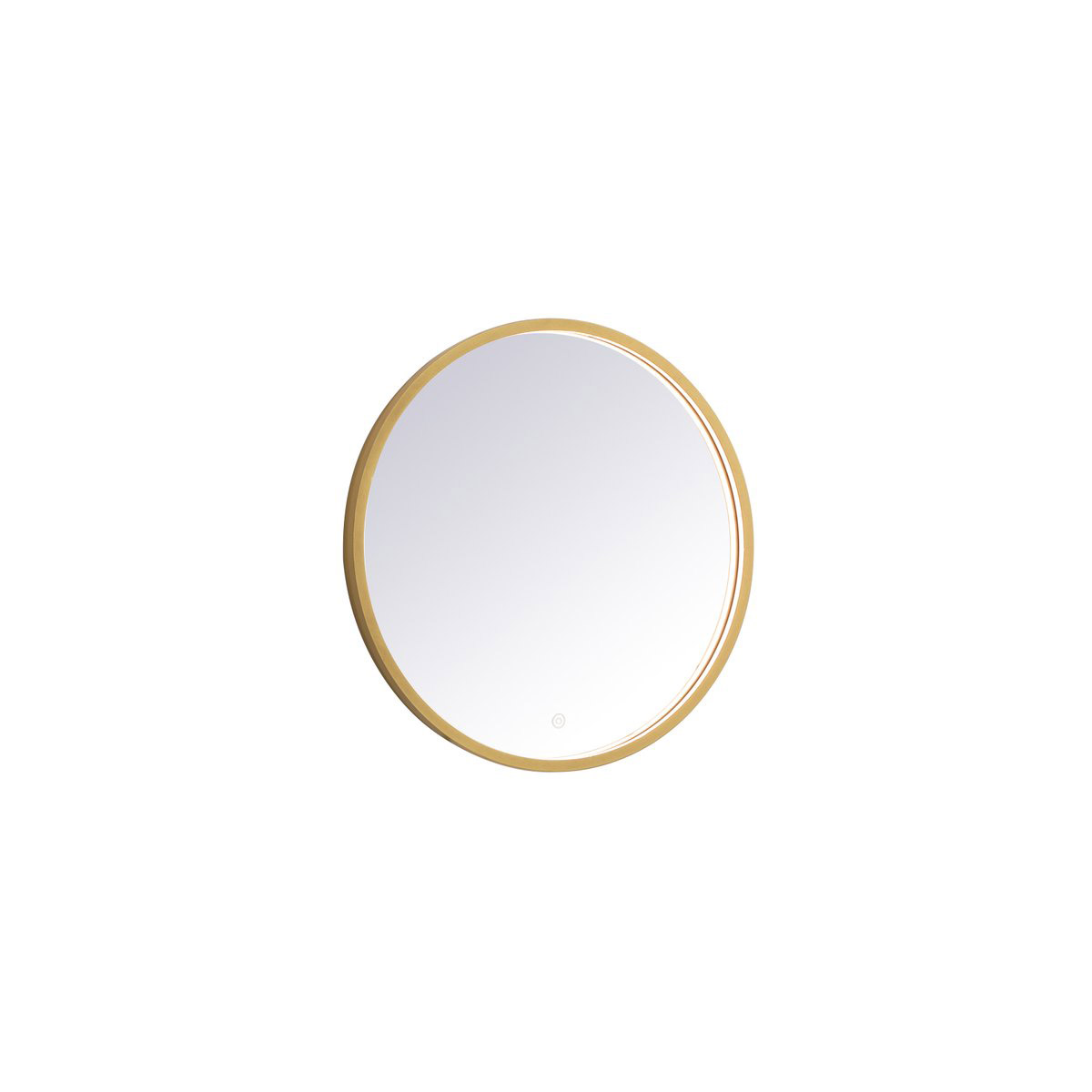 MRE6024BR 24 in. Pier 3000K, 4200K & 6400K LED Mirror with Adjustable Color Temperature in Brass