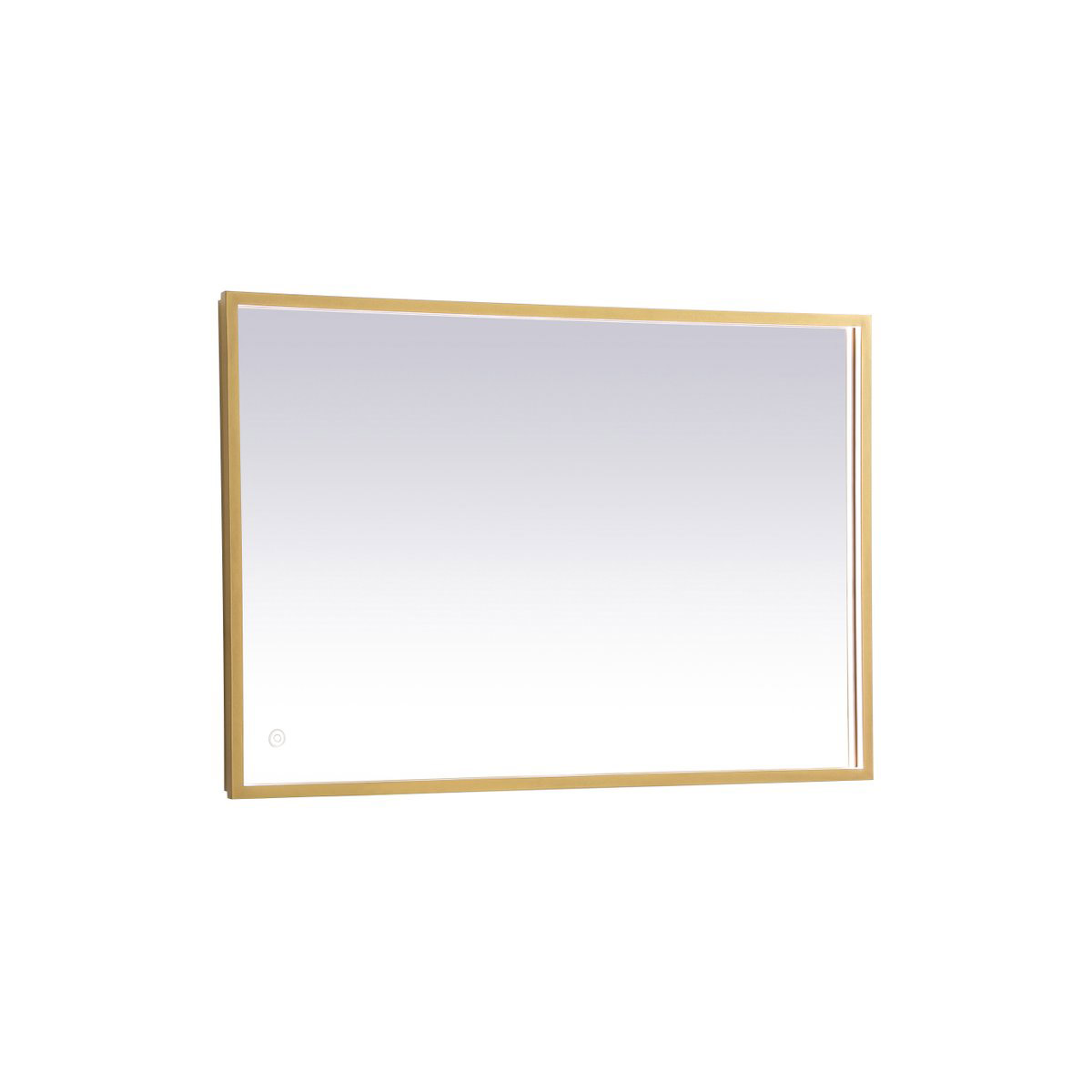 MRE62040BR 20 x 40 in. Pier 3000K, 4200K & 6400K LED Mirror with Adjustable Color Temperature in Brass