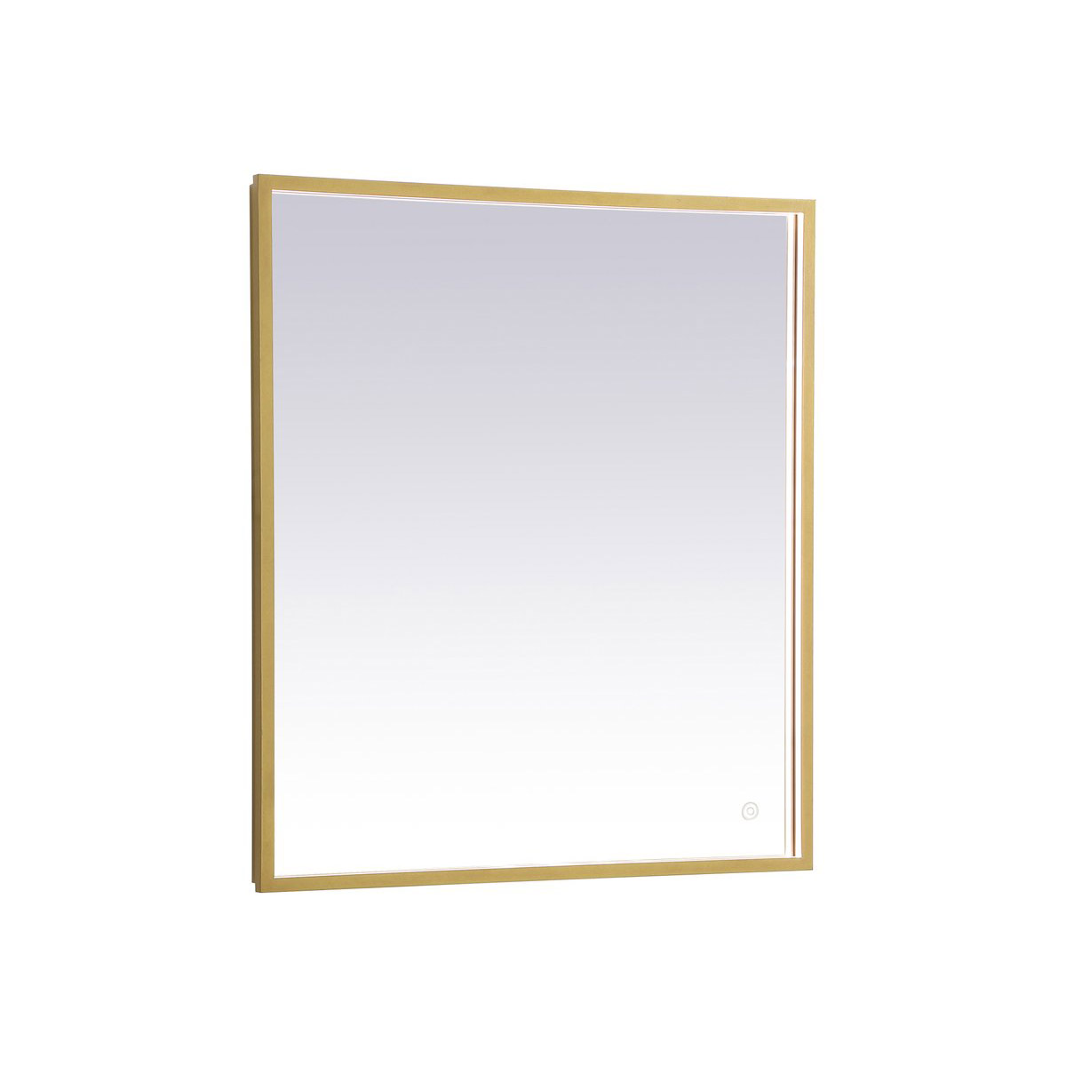 MRE62436BR 24 x 36 in. Pier 3000K, 4200K & 6400K LED Mirror with Adjustable Color Temperature in Brass