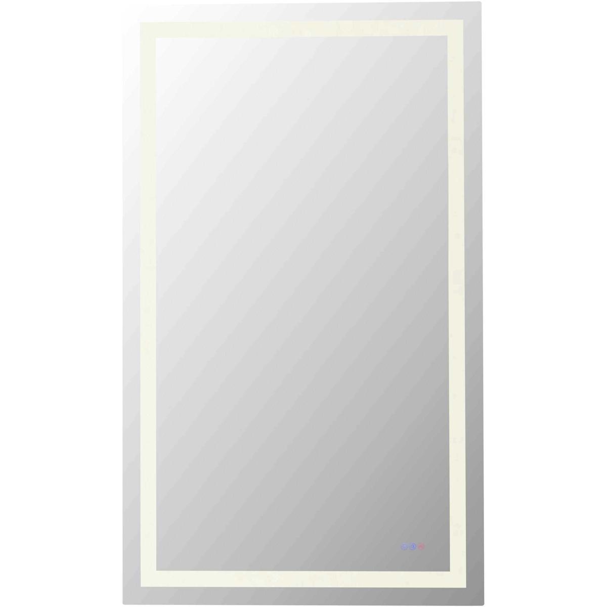 MRE83660 60 x 36 in. 3000K-4200K-6400K Riven Adjustable Color LED Mirror