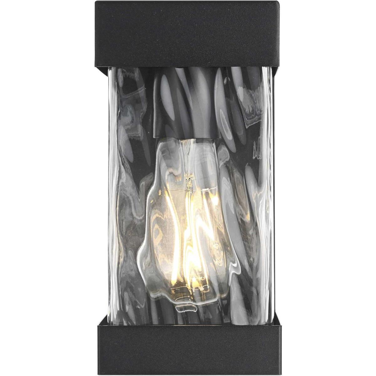 Elegant Lighting OD372W9BK Thompson 1 Light 9 inch Black Outdoor Wall Sconce