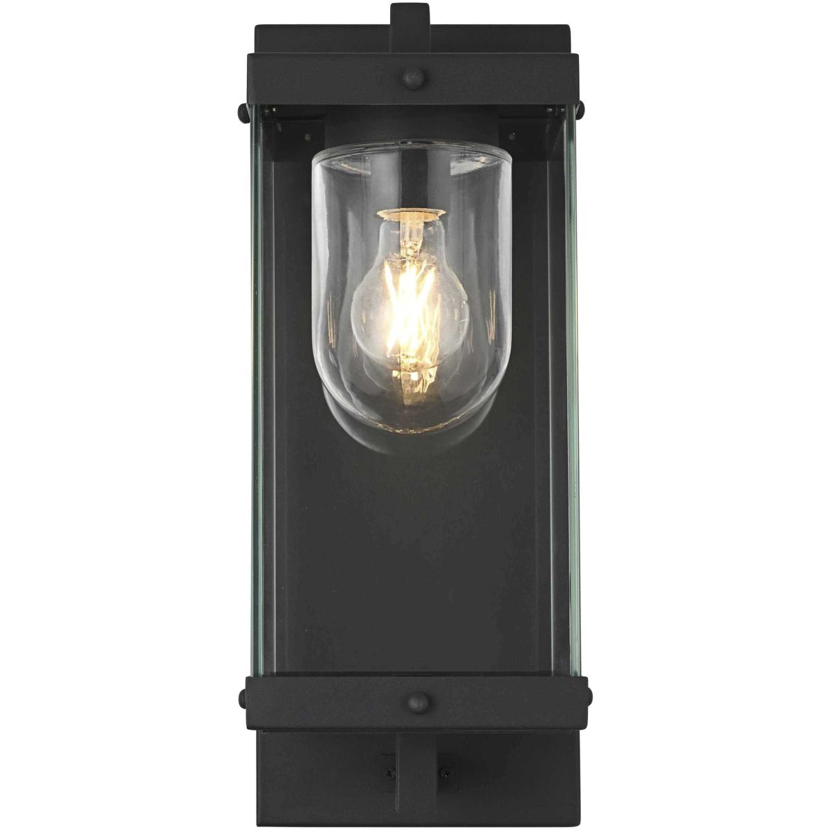 Elegant Lighting OD409W17BK Keaton 1 Light 17 inch Black Outdoor Wall Sconce