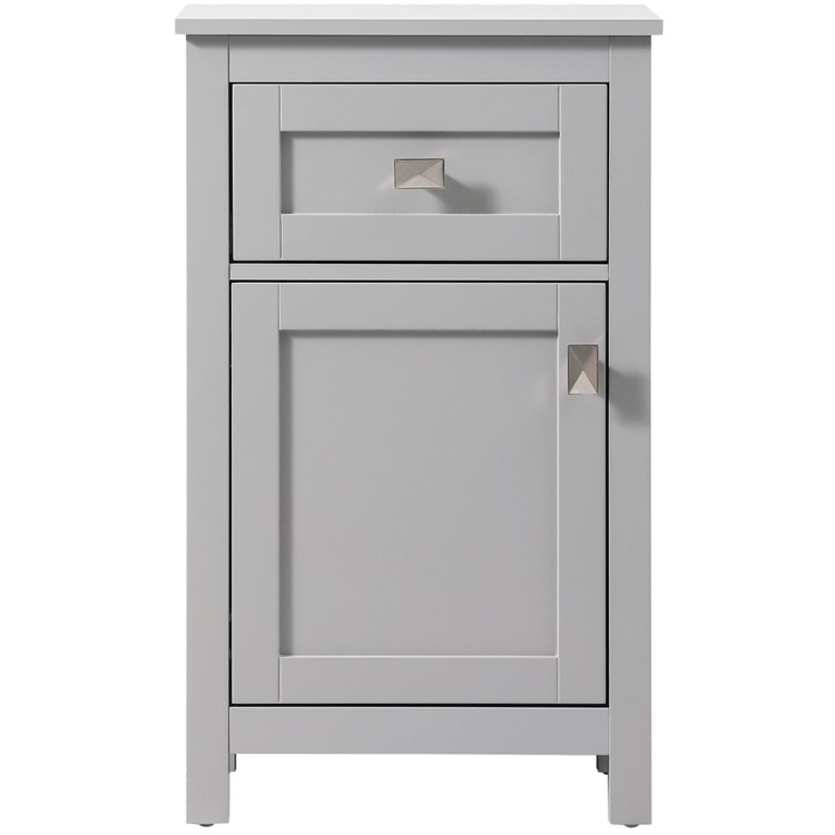 SC011830GR 18 in. Wide Bathroom Storage Freestanding Rectangle Cabinet, Grey