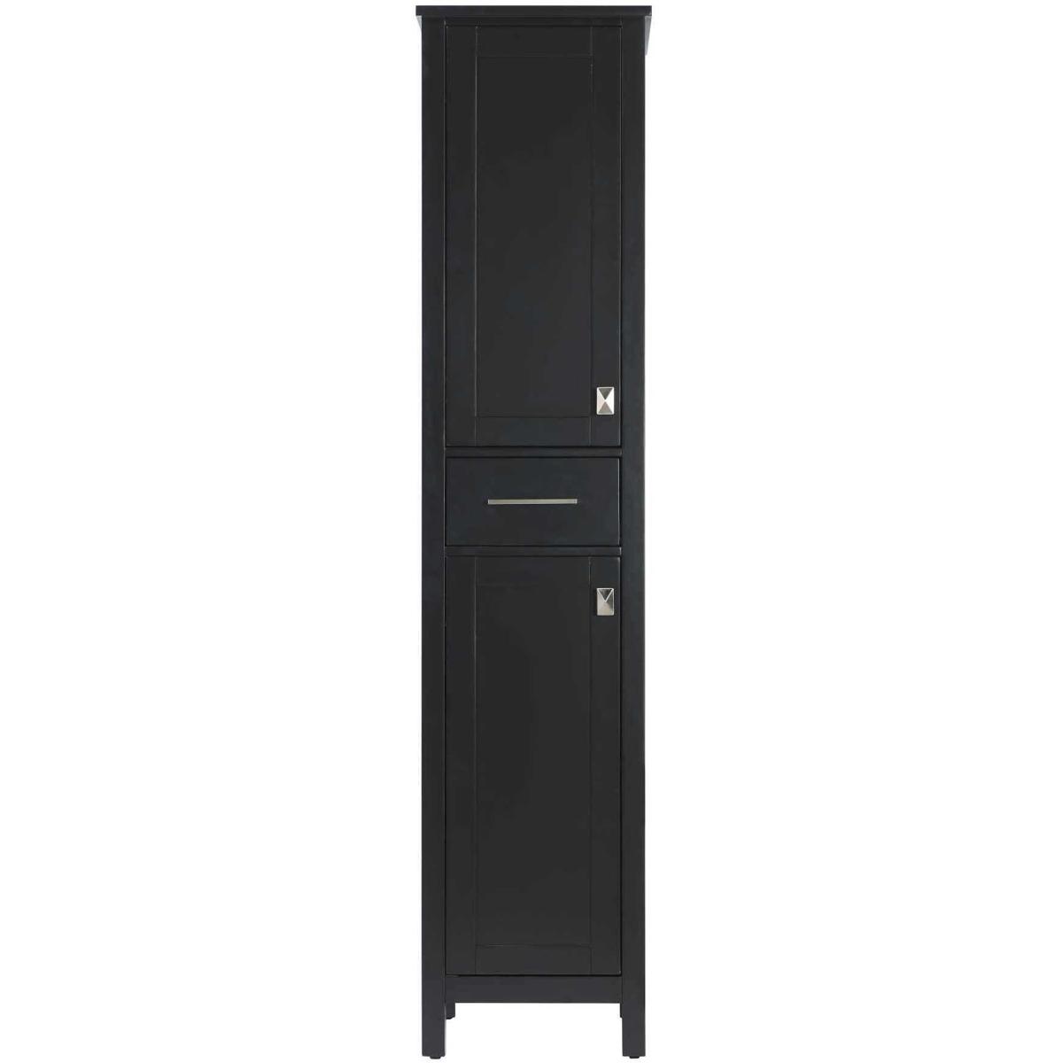 Elegant Lighting SC18816BK Irene Black Bathroom Storage Cabinet