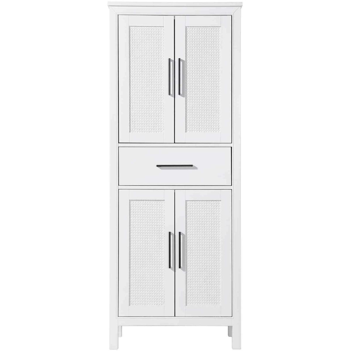 Elegant Lighting SC295A28WH Alina White Bathroom Storage Cabinet