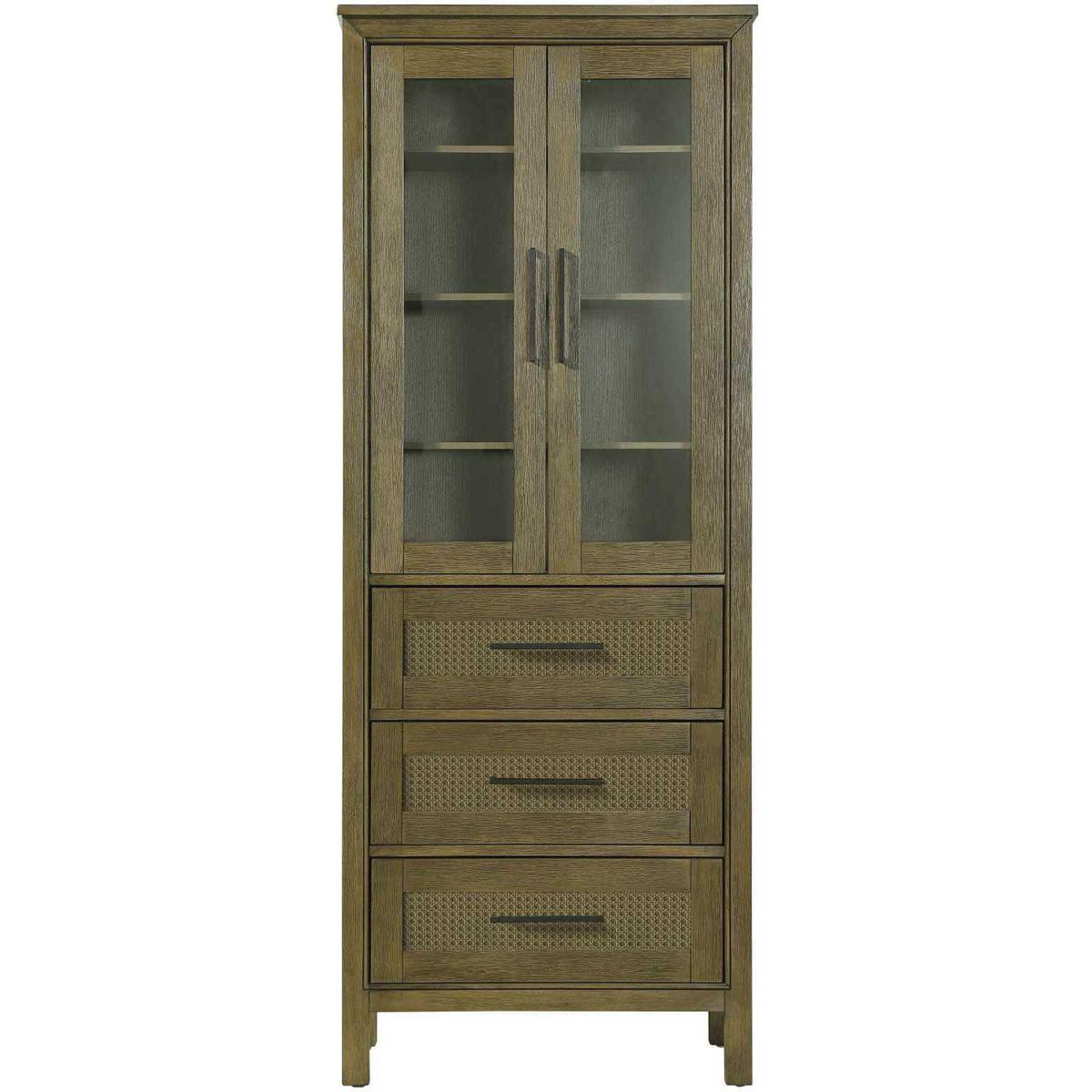 Elegant Lighting SC295C28HO Alina Hazel Oak Bathroom Storage Cabinet