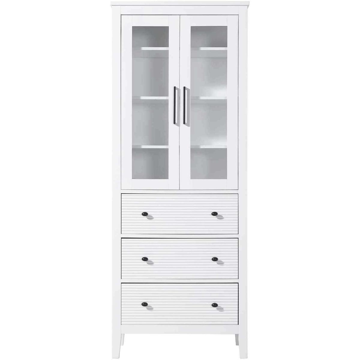 Elegant Lighting SC296C28WH Blakely White Bathroom Storage Cabinet