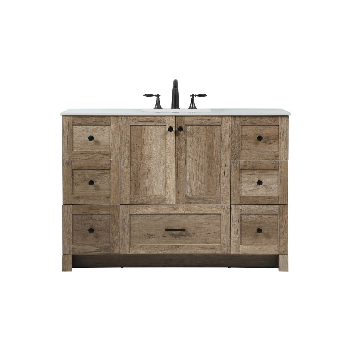Elegant Lighting VF2848NT Soma 48 X 19 X 34 inch Natural Oak Vanity Sink Set in Not Included