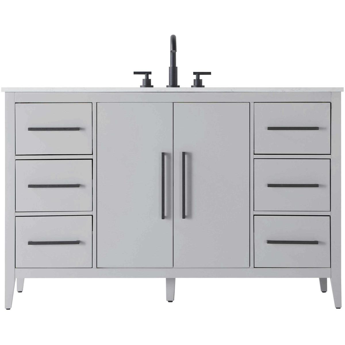 Elegant Lighting VF29354GR Millie 54 X 35 inch Grey Bathroom Vanity Cabinet