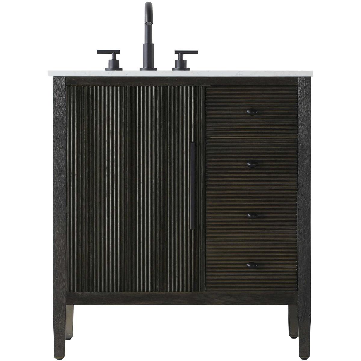 Elegant Lighting VF29632CO Blakely 32 X 34 inch Chocolate Oak Bathroom Vanity Cabinet