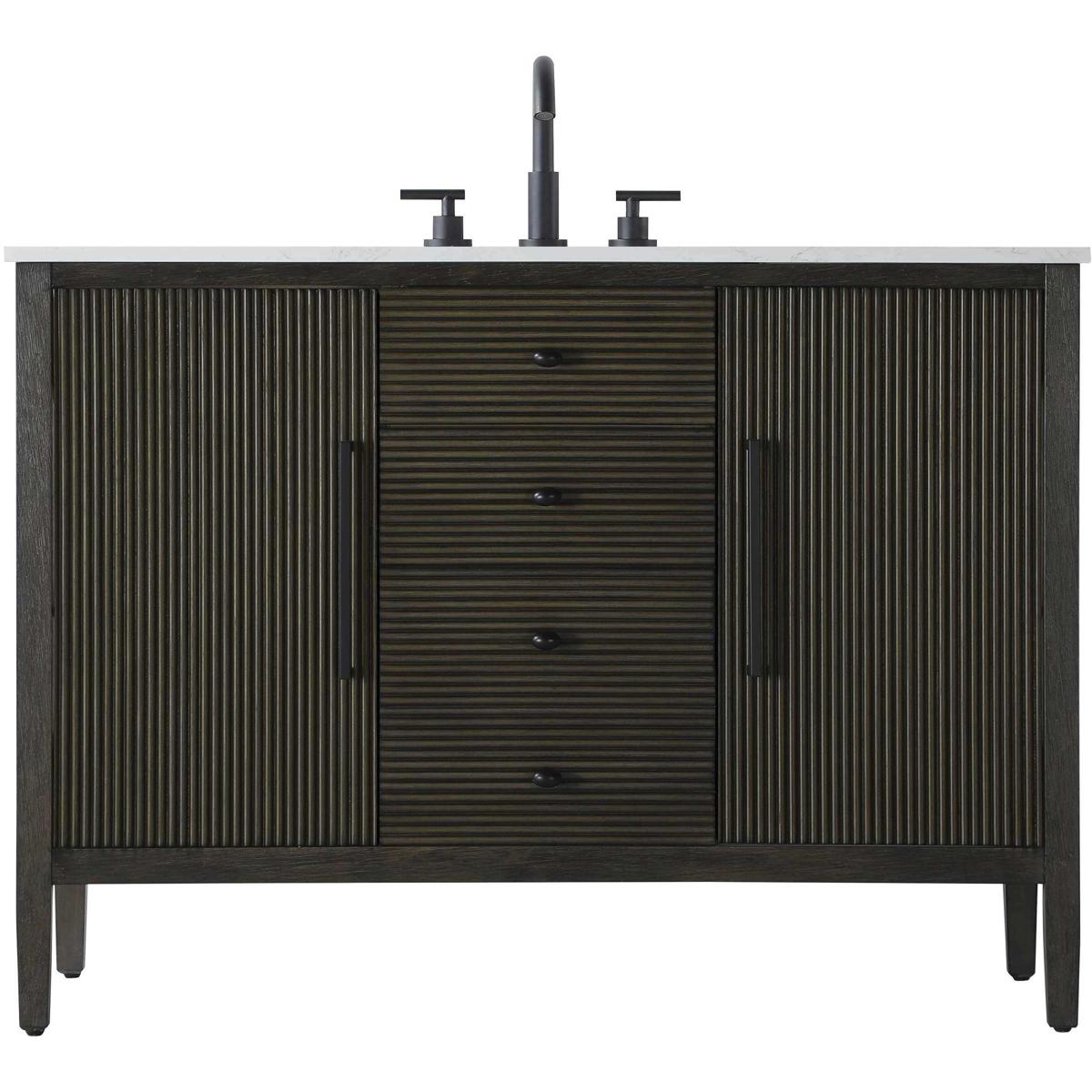 Elegant Lighting VF29648CO Blakely 48 X 34 inch Chocolate Oak Bathroom Vanity Cabinet