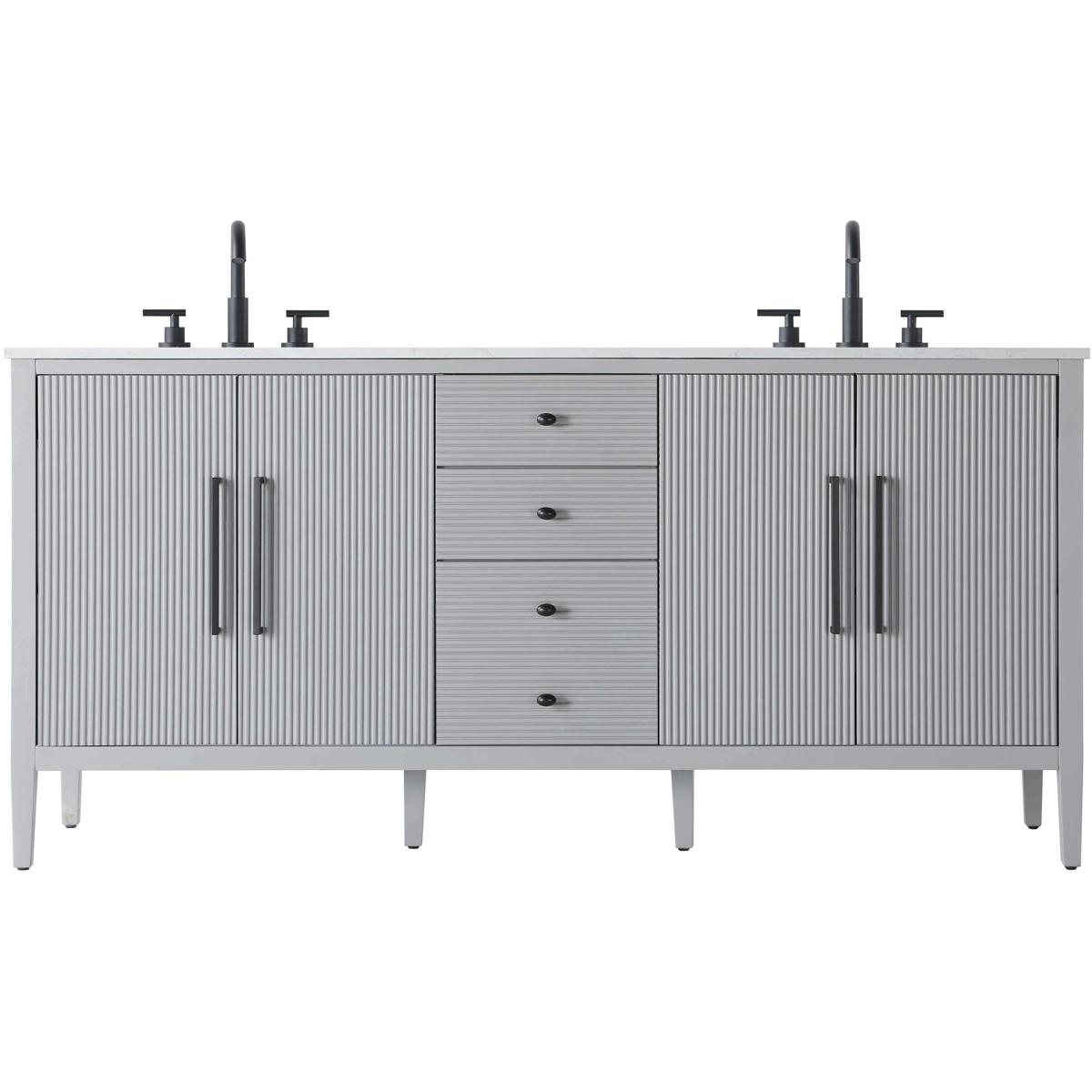 Elegant Lighting VF29672DGR Blakely 72 X 34 inch Grey Bathroom Vanity Cabinet