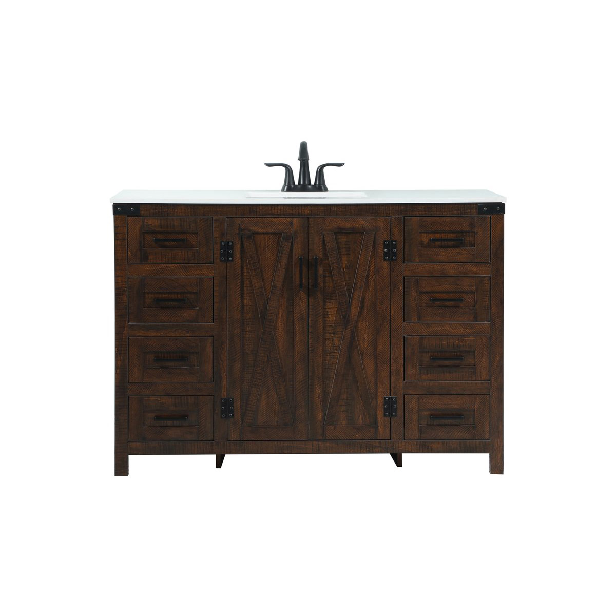 Elegant Lighting VF90248EX Grant 48 X 19 X 34 inch Expresso Vanity Sink Set in Not Included