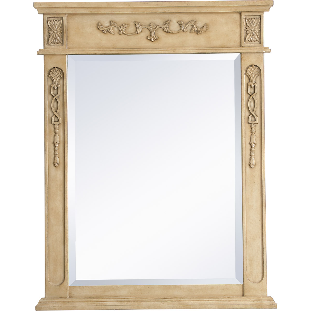 Elegant Lighting VM12836LT Lenora 36 X 28 inch Light Antique Beige Wall Mirror