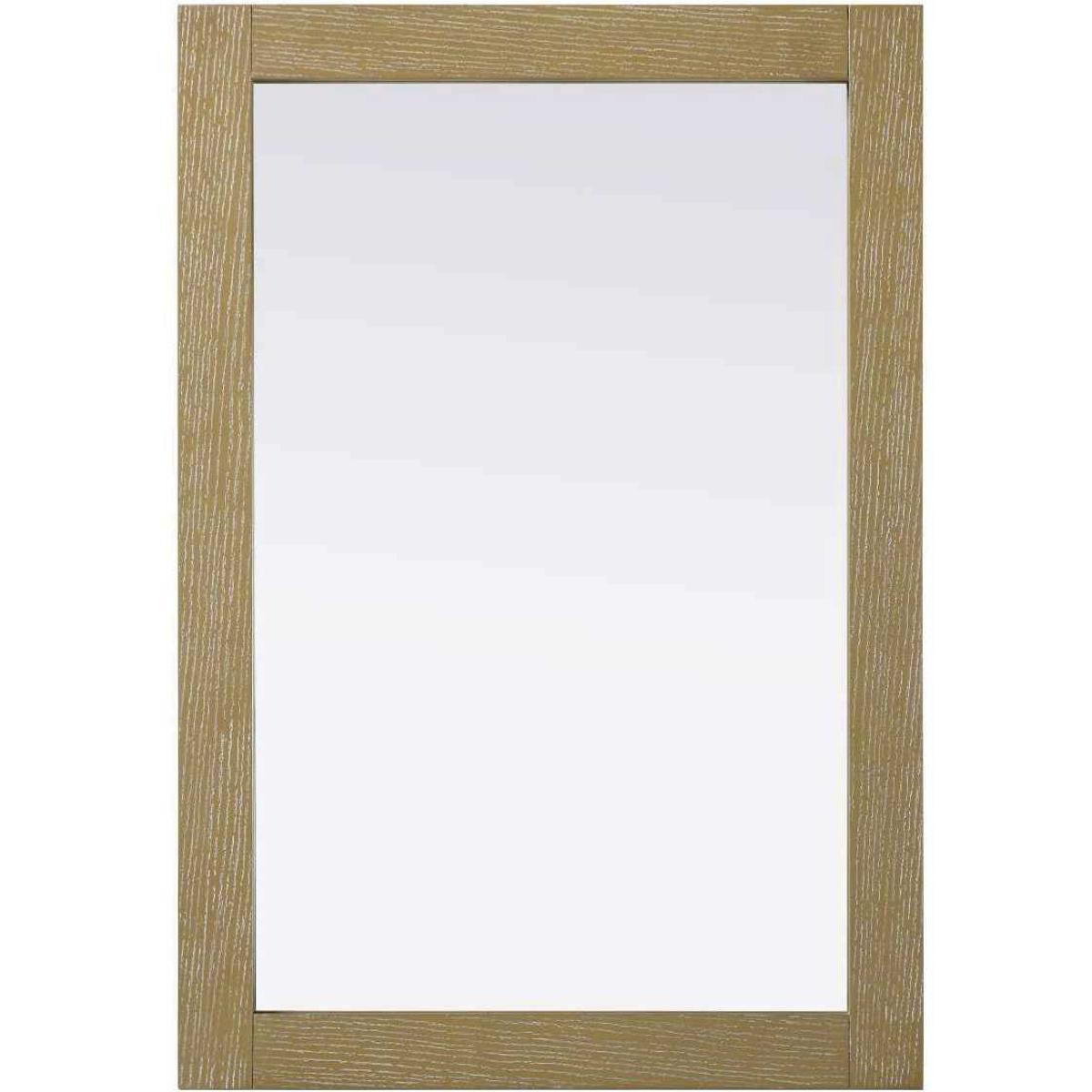 Elegant Lighting VM32232LO Norah 32 X 22 inch Linen Oak Mirror