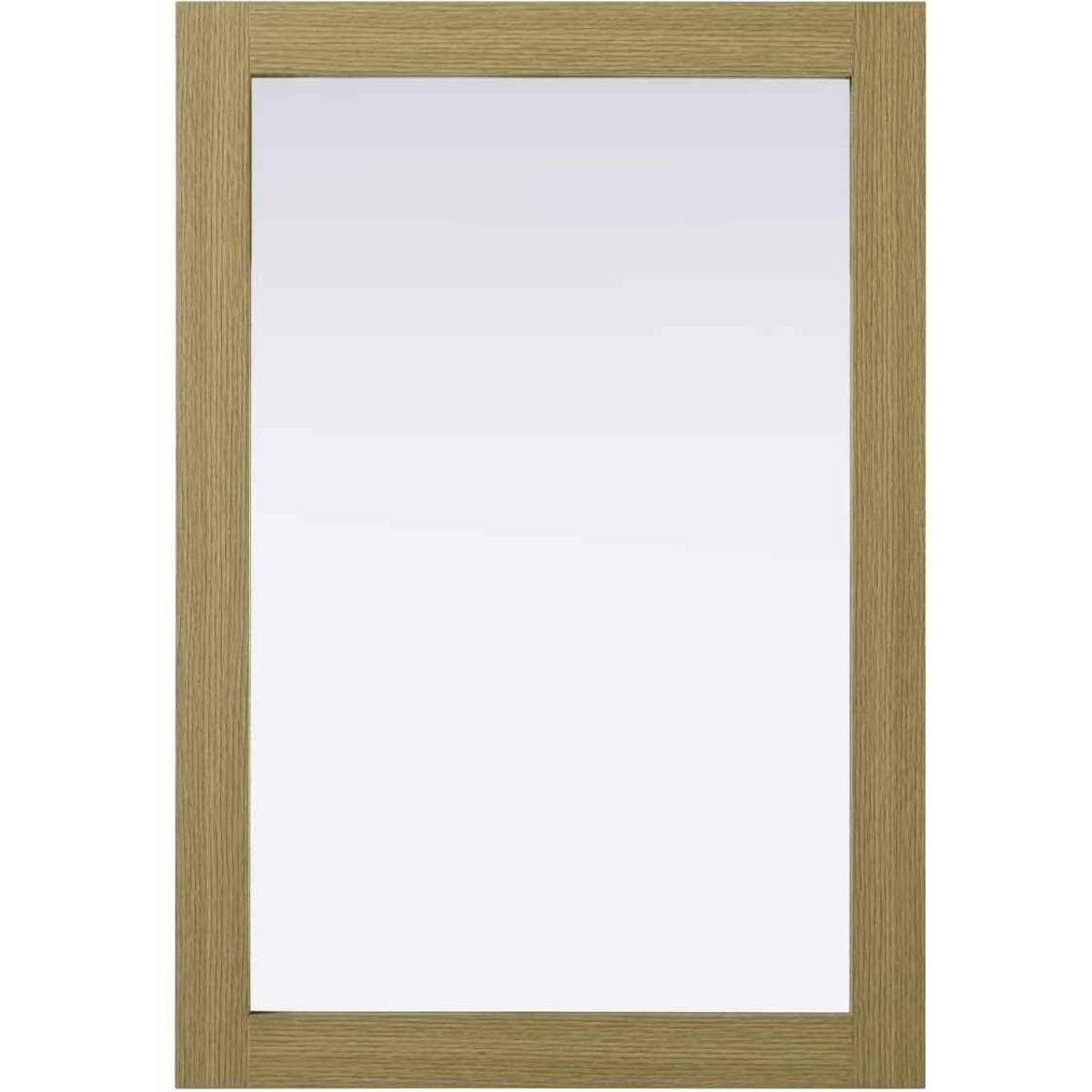 VM32232MHB 32 x 22 x 1 in. Noah Rectangle Wood Mirror, Honey Brown