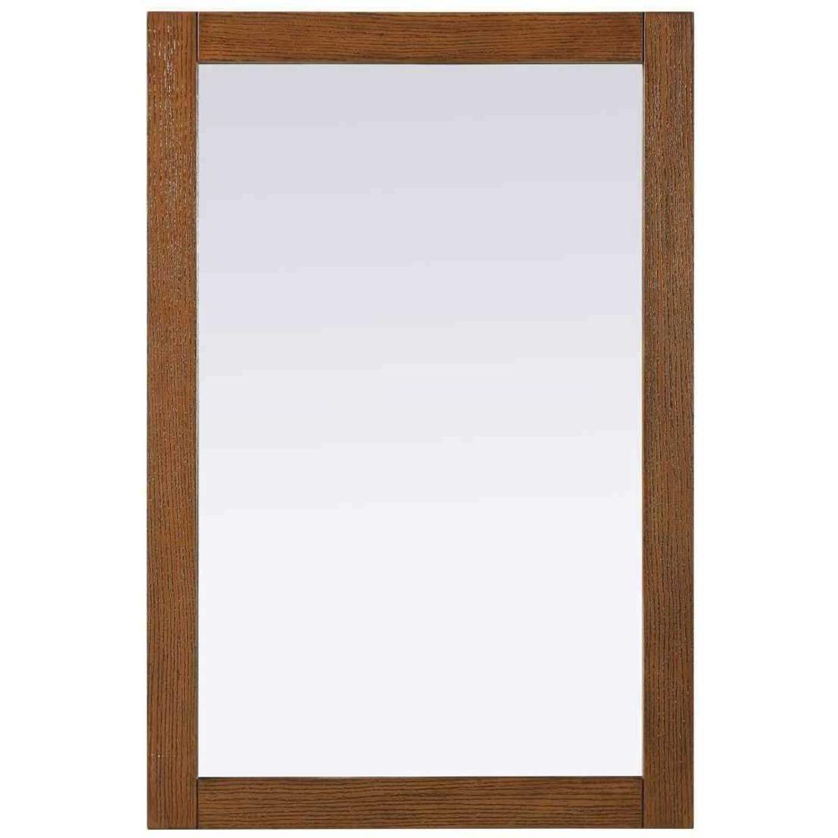 Elegant Lighting VM32436BW Norah 36 X 24 inch Brandy Walnut Mirror