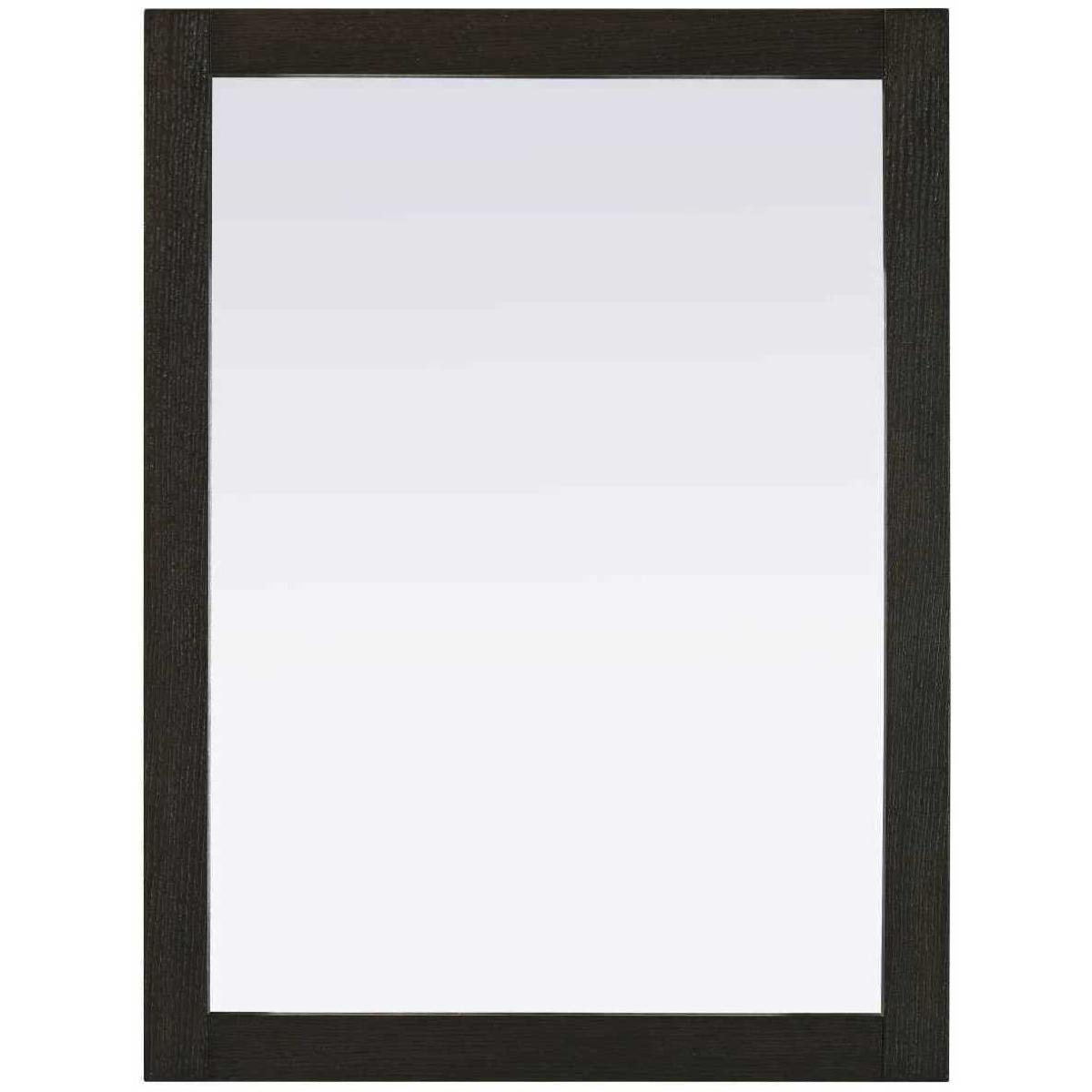 Elegant Lighting VM32736CO Norah 36 X 27 inch Chocolate Oak Mirror