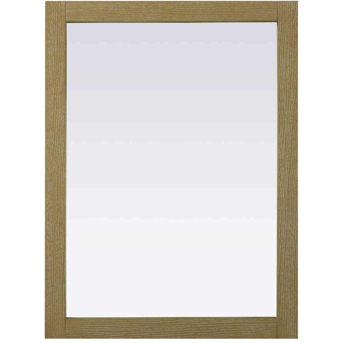 Elegant Lighting VM32736LO Norah 36 X 27 inch Linen Oak Mirror