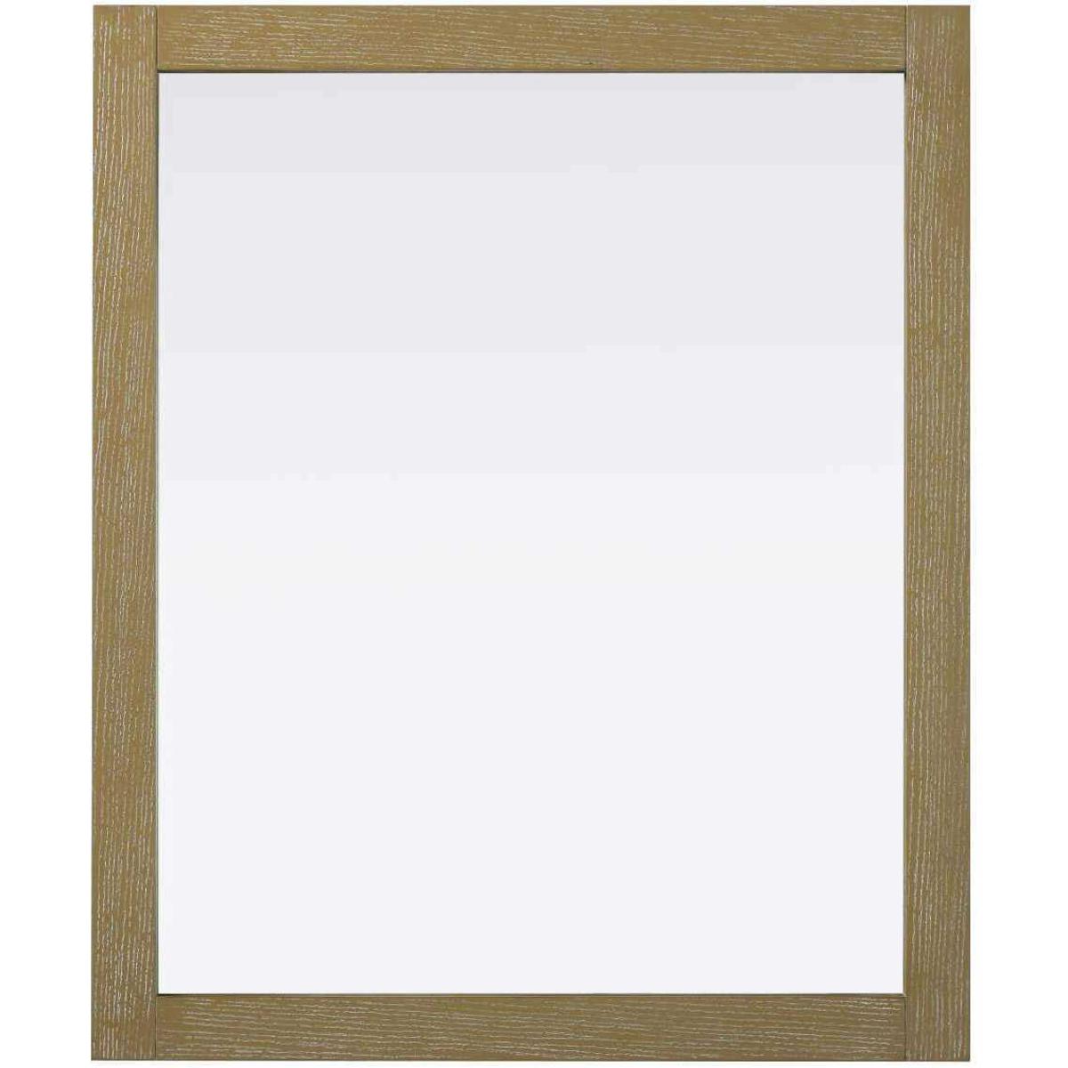 Elegant Lighting VM33036LO Norah 36 X 30 inch Linen Oak Mirror