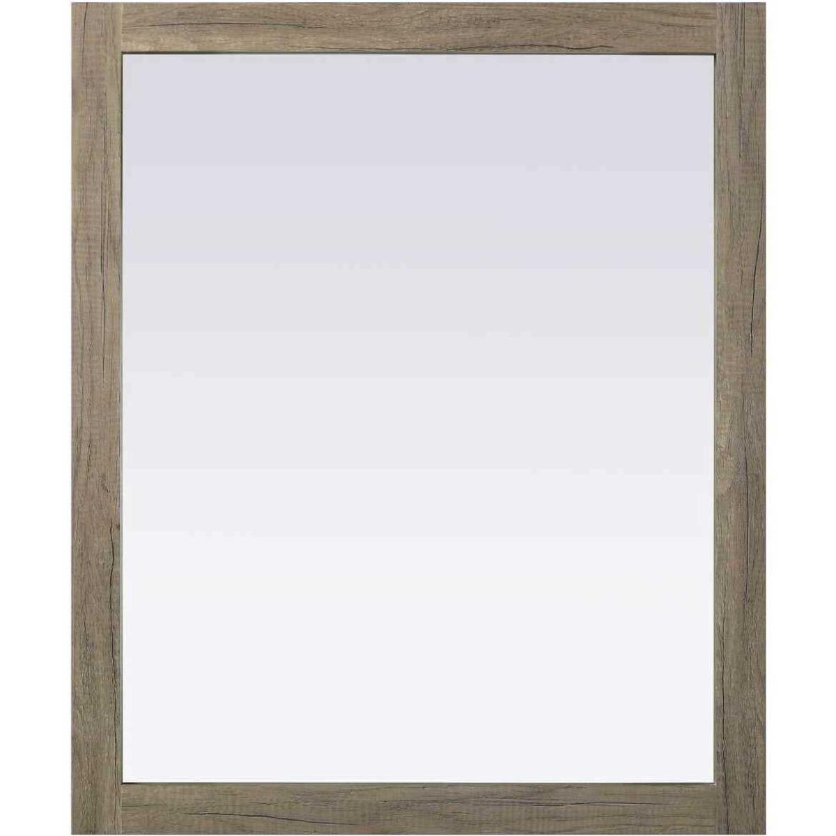 Elegant Lighting VM33036NT Norah 36 X 30 inch Natural Oak Mirror