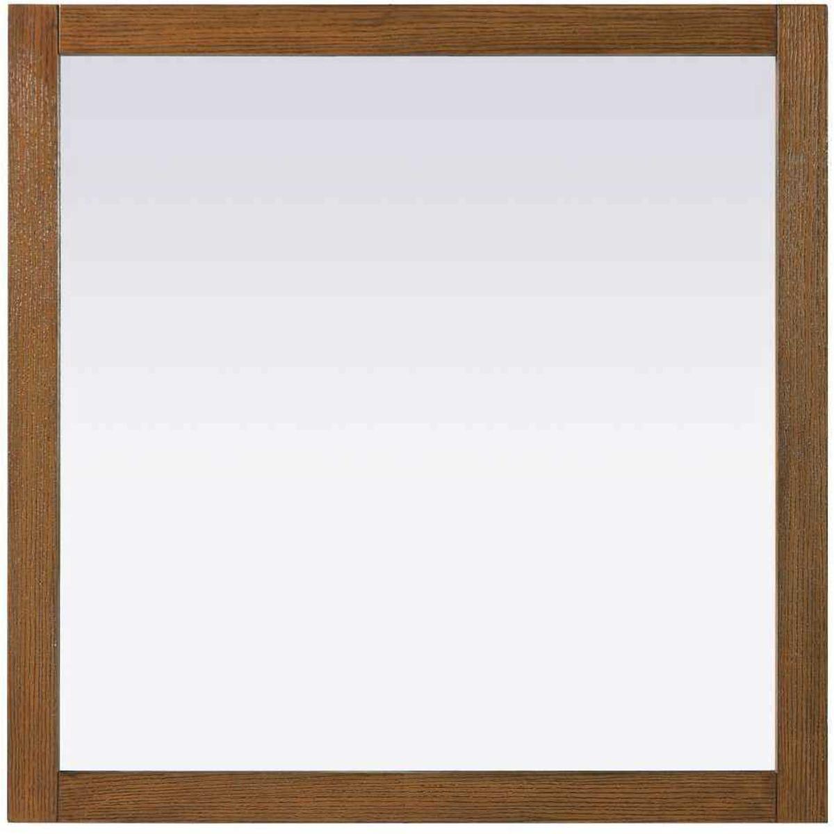 Elegant Lighting VM33636BW Norah 36 X 36 inch Brandy Walnut Mirror