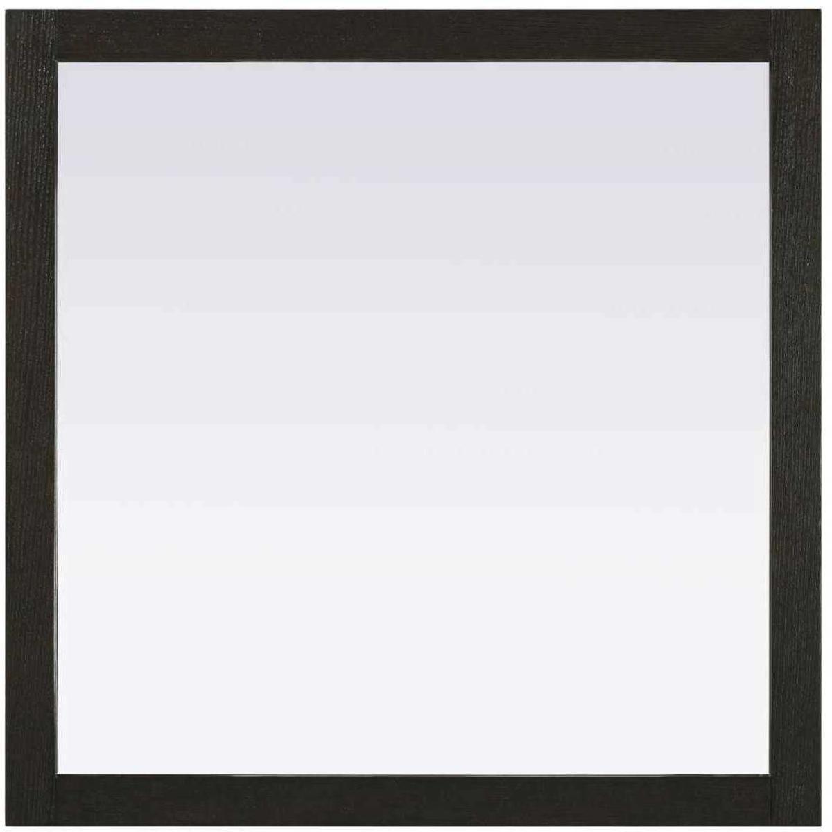 Elegant Lighting VM33636CO Norah 36 X 36 inch Chocolate Oak Mirror