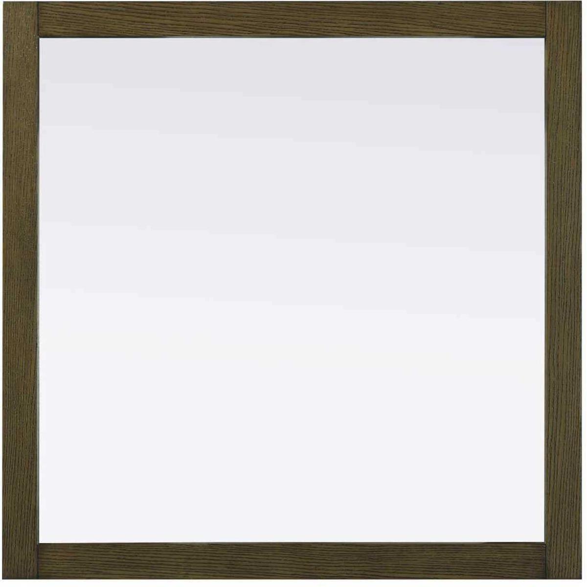 Elegant Lighting VM33636HO Norah 36 X 36 inch Hazel Oak Mirror