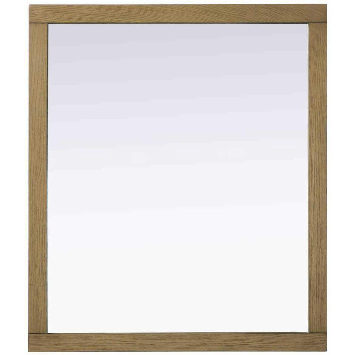 Elegant Lighting VM34236HT Norah 42 X 36 inch Honey Teak Mirror