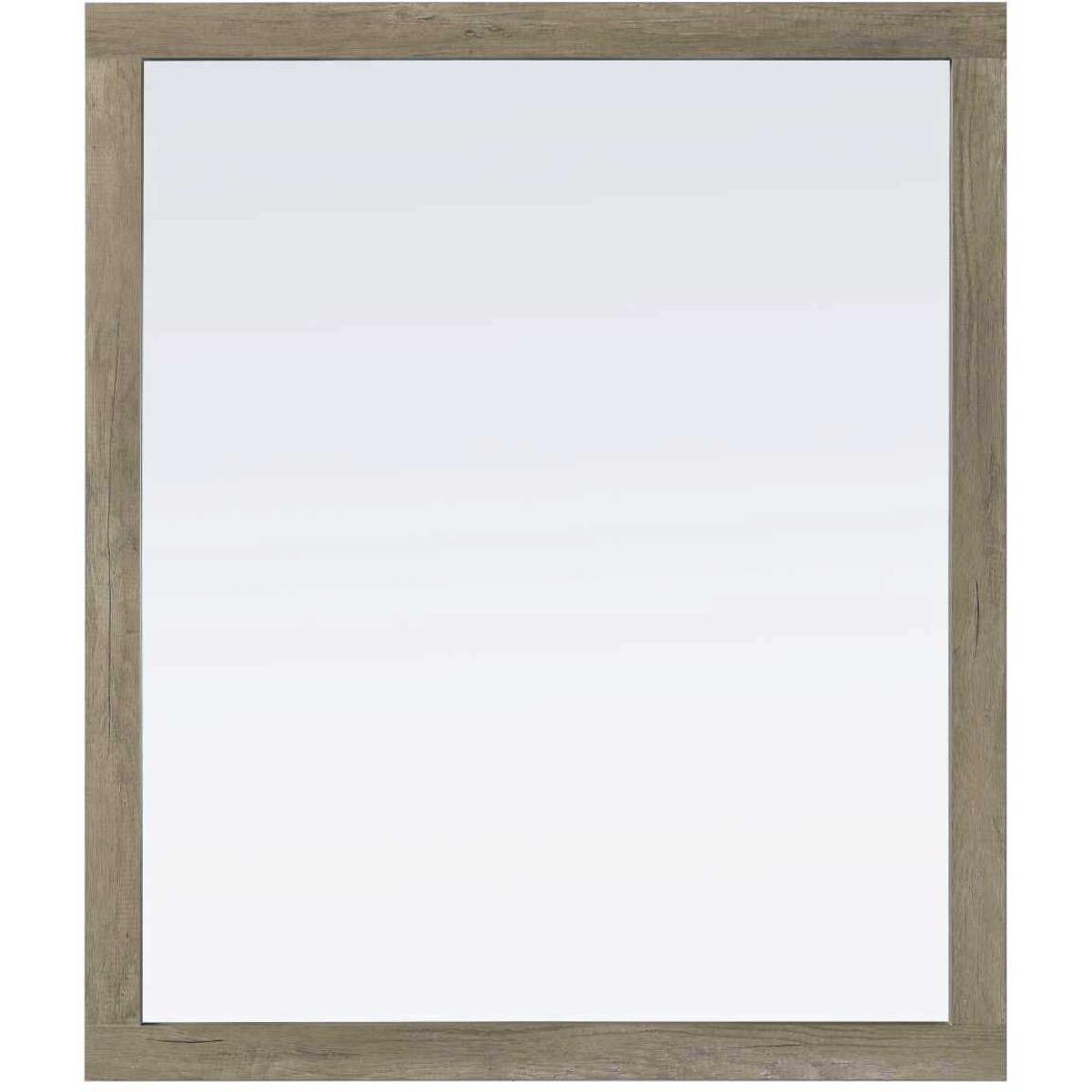 Elegant Lighting VM34236NT Norah 42 X 36 inch Natural Oak Mirror