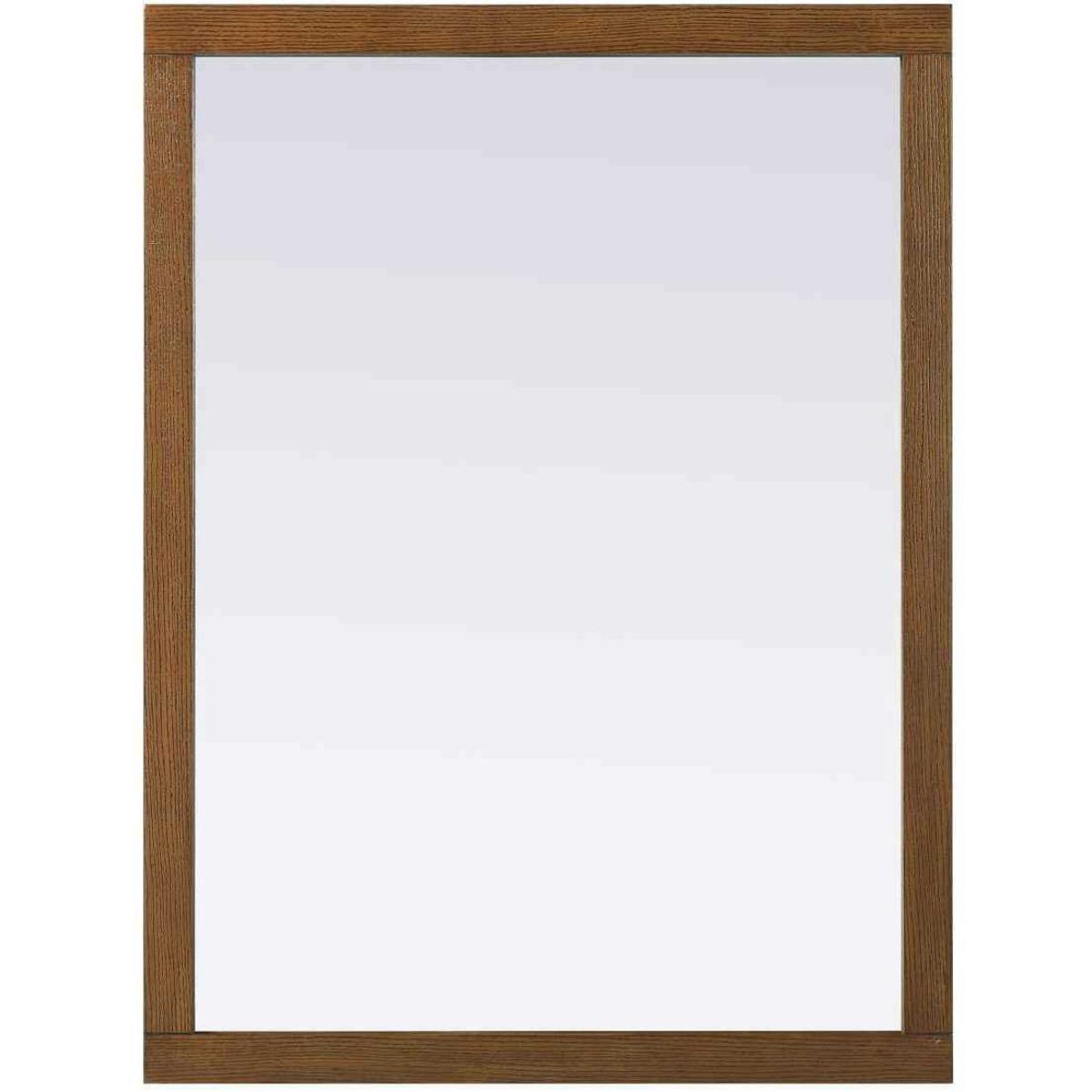 Elegant Lighting VM34836BW Norah 48 X 36 inch Brandy Walnut Mirror