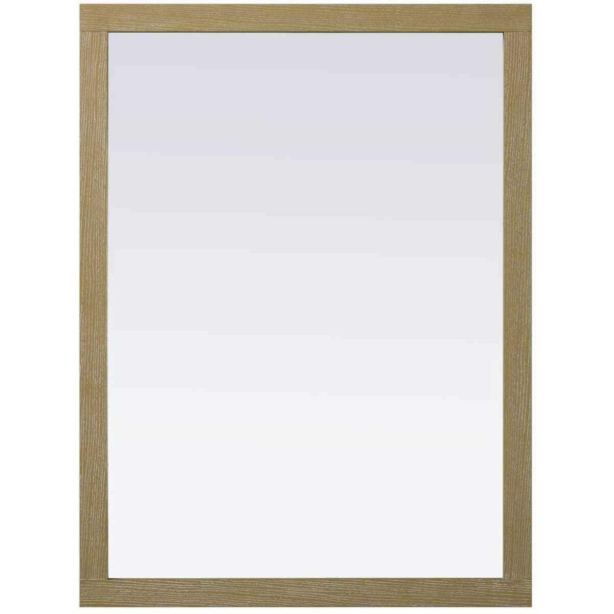Elegant Lighting VM34836LO Norah 48 X 36 inch Linen Oak Mirror