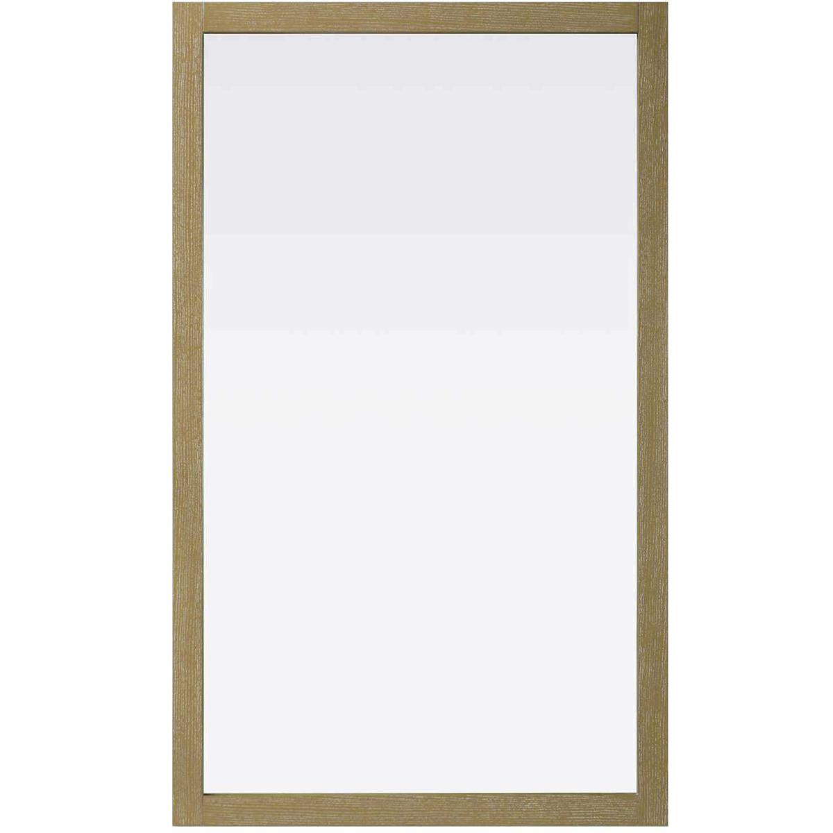 Elegant Lighting VM36036LO Norah 60 X 36 inch Linen Oak Mirror