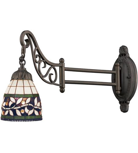 ELK 079-TB-13 Mix-N-Match 1 Light 7 inch Tiffany Bronze Sconce Wall Light in Tiffany 13 Glass, Incandescent