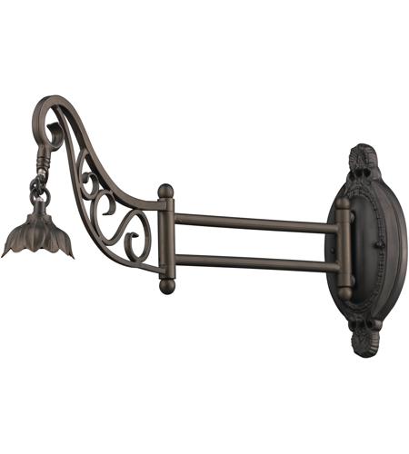ELK 079-TB-LG Mix-N-Match 1 Light 7 inch Tiffany Bronze Sconce Wall Light in No Glass, Swing Arm Sconce