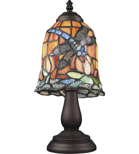 ELK 080-TB-12 Mix-N-Match 13 inch 25 watt Tiffany Bronze Table Lamp Portable Light in Tiffany 12 Glass