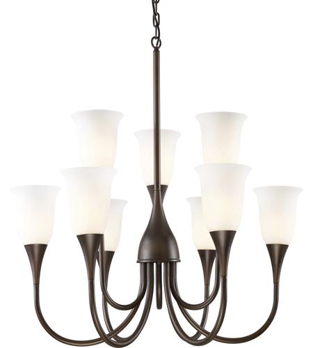 Cabaret 9 Light Chandeliers in Aged Bronze 10029/6+3