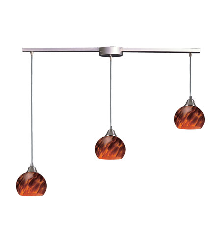 Mela 3 Light Pendants in Satin Nickel 101 3L ES