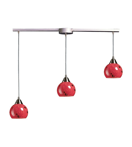 Mela 3 Light Pendants in Satin Nickel 101 3L FR