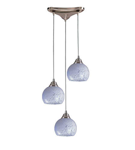 Mela 3 Light Pendants in Satin Nickel 101 3SW