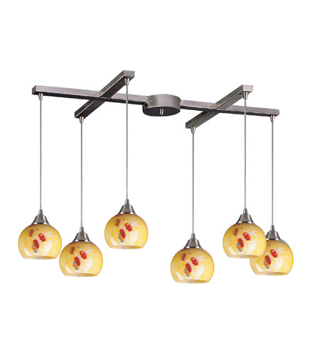 Mela 6 Light Pendants in Satin Nickel 101 6YW